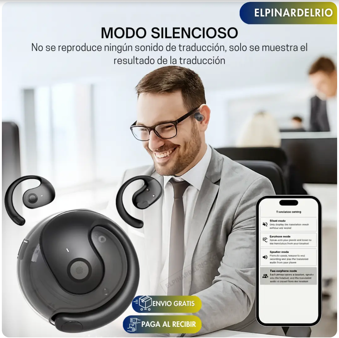 iATraductor® - Audífono traductor con iA (Inteligencia Artificial) +140 idiomas